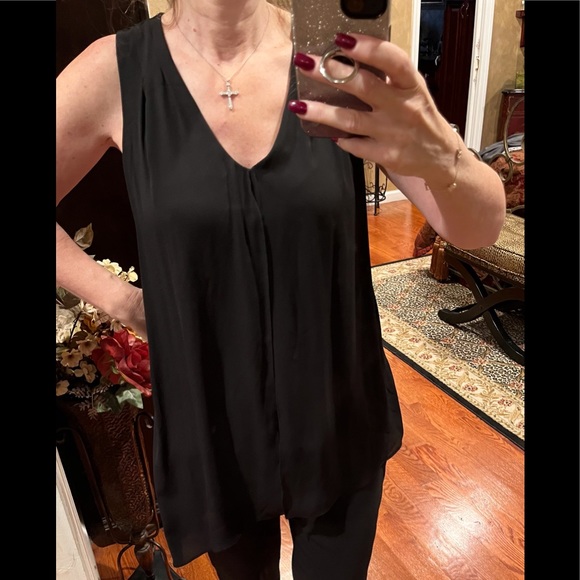 White House Black Market Asymmetrical Tank Style Top Size S - Picture 12 of 16